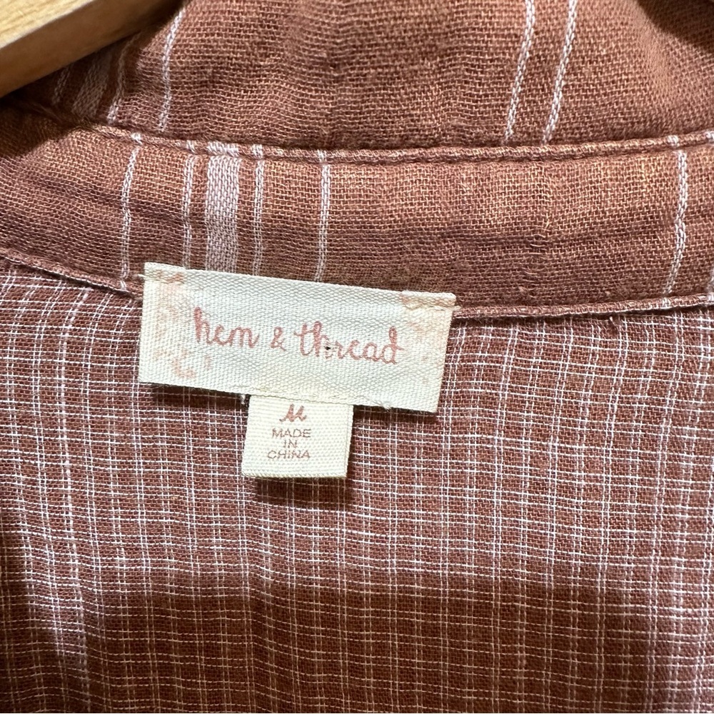 Hem & Thread Raw Edge Button Down - image 8